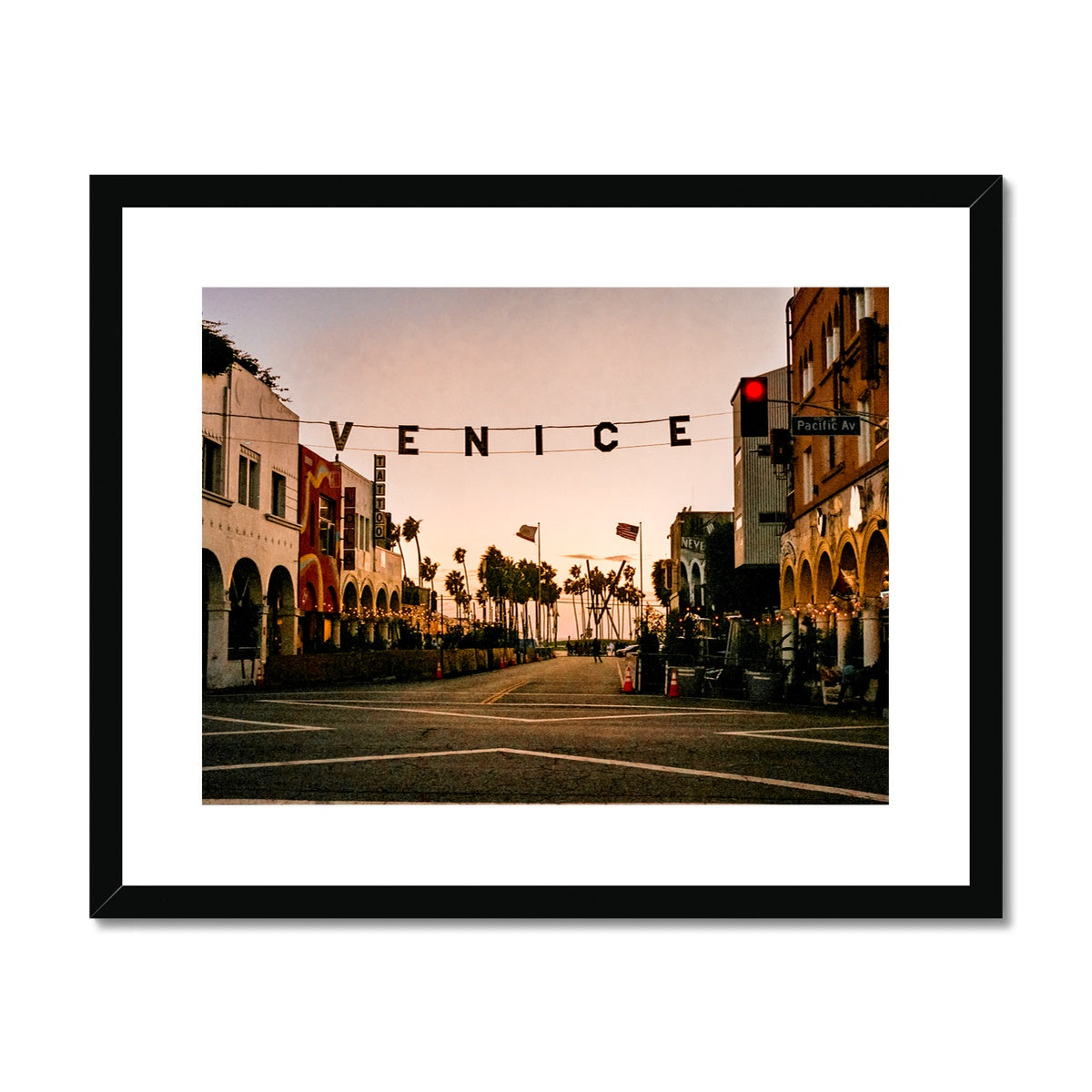 Venice Signs Framed & Mounted Print