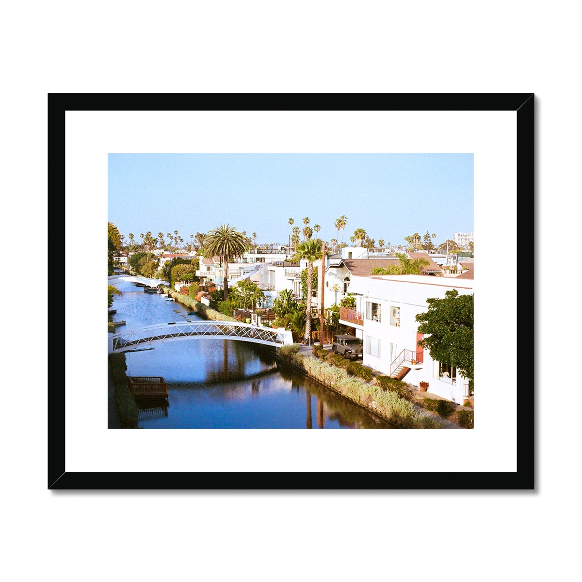 Venice Canals Framed & Mounted Print